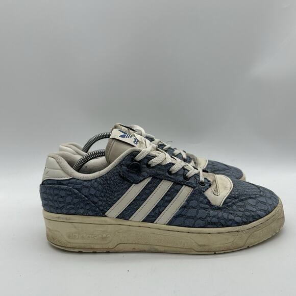 Mens Size 10 Adidas Originals Rivalry Low Snake Jaquard Pack Crew Blue L IE4871 - Picture 1 of 7